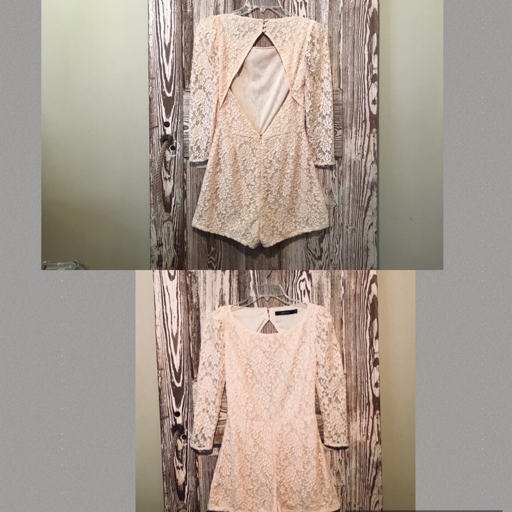 Ark & Co. Sexy Open Back Lace Romper HOT Small - Picture 8 of 8